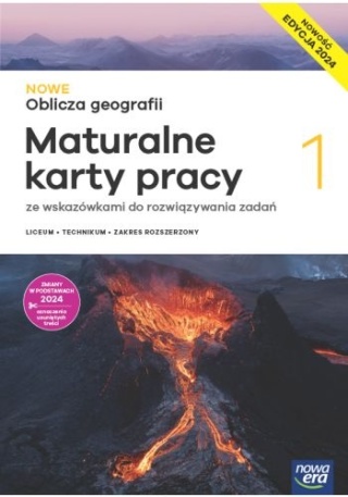 NOWE Oblicza geografii 1 Maturalne Karty pracy Zakres Rozszerzony Edycja 2024